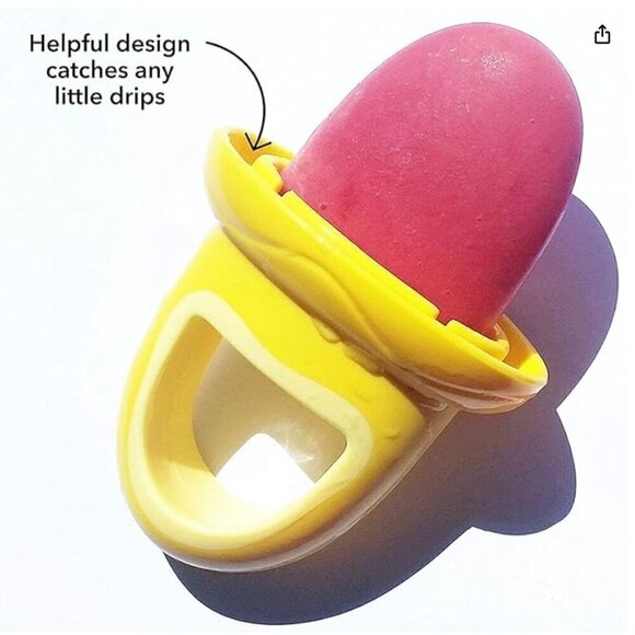 Nuby Garden Fresh Fruitsicle Frozen Pop Tray With 4 Multicolored Handles - Picture 6 of 7